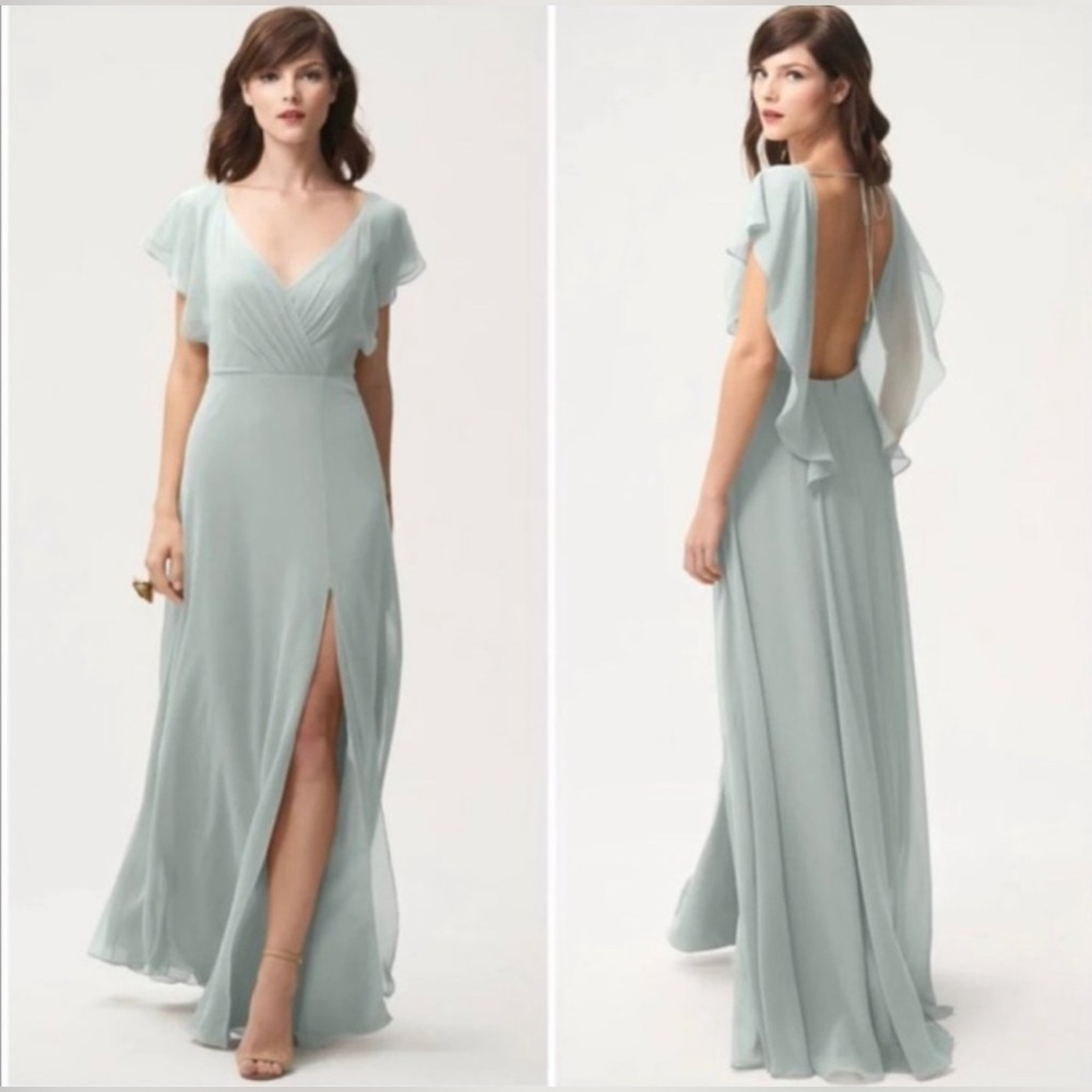 NEW Jenny Yoo Alanna dress Serenity Blue Size 10